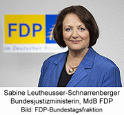 Bundesjustizministerin Sabine Leutheusser-Schnarrenberger (FDP)