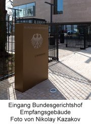 Eingang Bundesgerichtshof