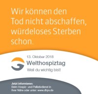 Banner zum Welthospiztag 2018