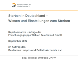 DHPV-Umfrage zu Sterben 2022